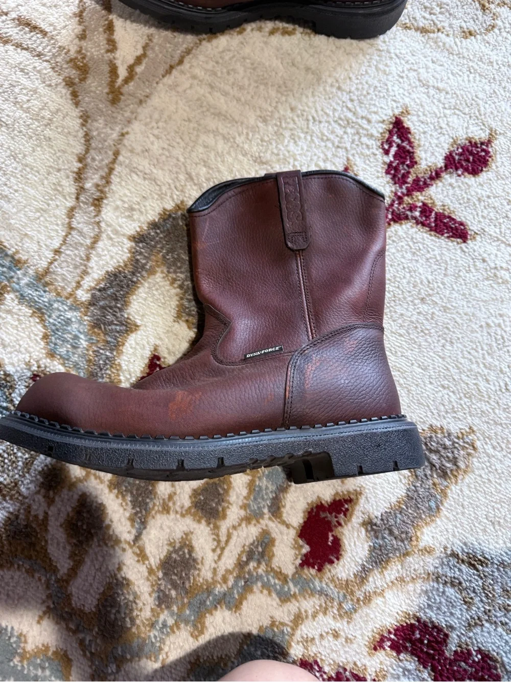 Red Wing Shoes DynaForce Men's Brown Leather Pull-On Work Boots